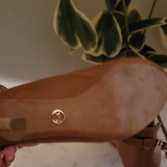 MICHAEL Michael Kors Brown Peep-Toe Heeled Boots - Picture 2 of 6